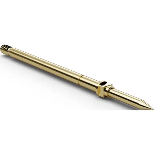 Schraub-Prüfstift, Kegel, Ø 1.3 mm, Hub 5 mm, RM 2.54 mm, L 35.7 mm, F73218B130G150 Jetzt Bestellen