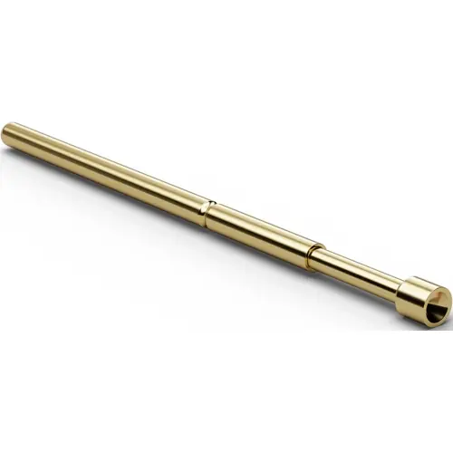 Ausverkauf Standard-Prüfstift mit Tastkopf, Innenkonus, Ø 0.9 mm, Hub 2.54 mm, RM 1.27 mm, L 16.5 mm, F11105S090L085