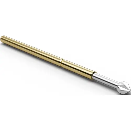 Standard-Prüfstift mit Tastkopf, Außensechskant, Ø 0.9 mm, Hub 2.54 mm, RM 1.27 mm, L 16.5 mm, F11107S090N085 Markenprodukt