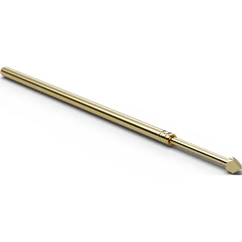 Schnäppchen Standard-Prüfstift mit Tastkopf, Dreikant, Ø 1.2 mm, Hub 6.4 mm, RM 1.9 mm, L 33 mm, F07515B120G150