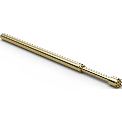 Super-Preis Standard-Prüfstift mit Tastkopf, Waffel, Ø 1.5 mm, Hub 6.4 mm, RM 2.54 mm, L 33.3 mm, F10006B150G200