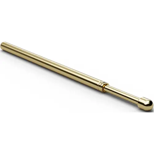 Billig Standard-Prüfstift mit Tastkopf, Rundkopf, Ø 1.5 mm, Hub 6.4 mm, RM 2.54 mm, L 33.3 mm, F10012B150G200