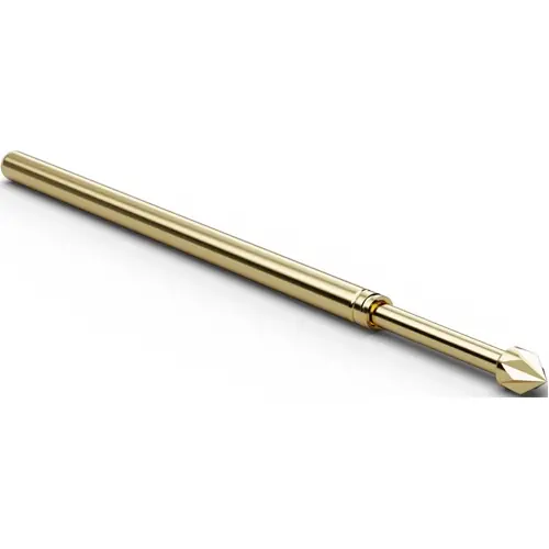 Sichere Zahlung Standard-Prüfstift mit Tastkopf, Außensechskant, Ø 1.5 mm, Hub 6.4 mm, RM 2.54 mm, L 33.3 mm, F10007S150L200