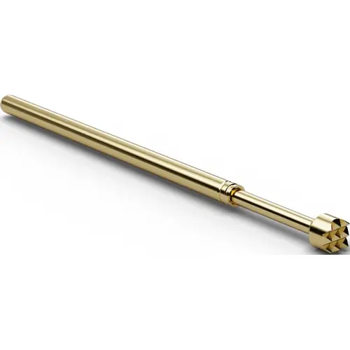 Begrenztes Angebot Standard-Prüfstift mit Tastkopf, Waffel, Ø 2 mm, Hub 6.4 mm, RM 2.54 mm, L 33.3 mm, F10006B200G200