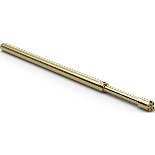 Begrenztes Angebot Standard-Prüfstift mit Tastkopf, Waffel, Ø 1.3 mm, Hub 6.4 mm, RM 2.54 mm, L 33.3 mm, F10006B130G200