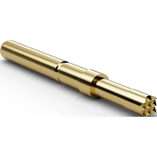 Jetzt Kaufen Standard-Prüfstift mit Tastkopf, Waffel, Ø 2.3 mm, Hub 5 mm, RM 3.5 mm, L 27 mm, F77306B230G300