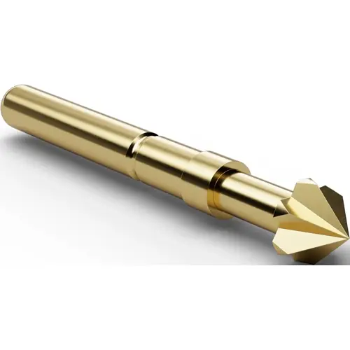 Billig Standard-Prüfstift mit Tastkopf, Außensechskant, Ø 4 mm, Hub 5 mm, RM 3.5 mm, L 27 mm, F77307S400L300