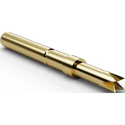 Standard-Prüfstift mit Tastkopf, Vierfach-Krone, Ø 2.3 mm, Hub 5 mm, RM 3.5 mm, L 27 mm, F77314S230L300 Schneller Versand