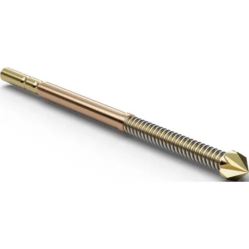 Super-Preis Hochstrom-Federkontakt mit Tastkop, Vierfach-Krone, Ø 3.5 mm, Hub 8 mm, RM 4 mm, L 50 mm, F34007S350L260