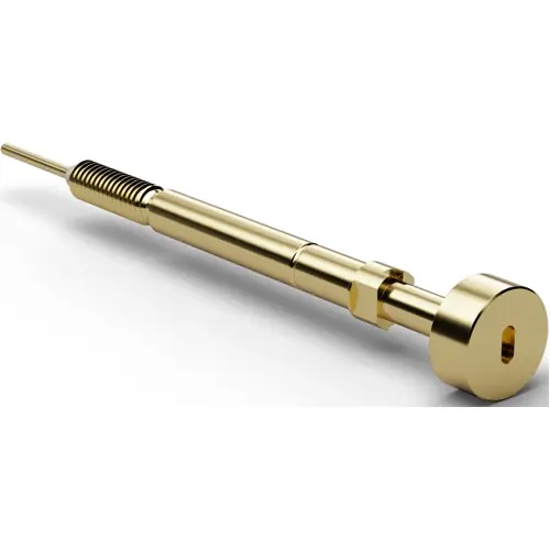 Schalt-Prüfstift, Flachkopf, Ø 5.9 mm, Hub 4.2 mm, RM 3.5 mm, L 44.8 mm, F88617B590G350SM Zertifiziert