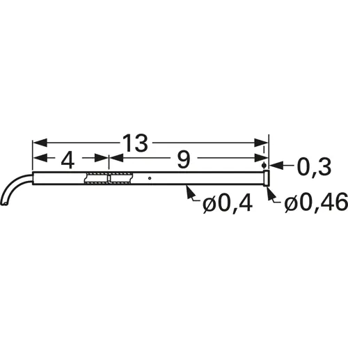 Hülse für Mikrokontaktstift, mit Kabel Markenprodukt