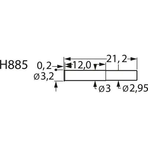 Hülse für Prüfstifte H885, H885 Preisreduziert