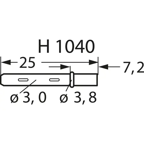 Hülse für Prüfstifte, Steckanschluss, H1040 Beliebt