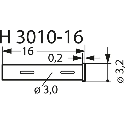 Preisknaller Hülse für Prüfstifte H3010, H 3010-16