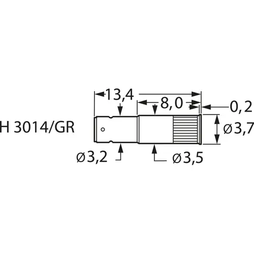 Direkt Vom Hersteller Hülse für Prüfstifte H 3014/GR, H 3014/GR