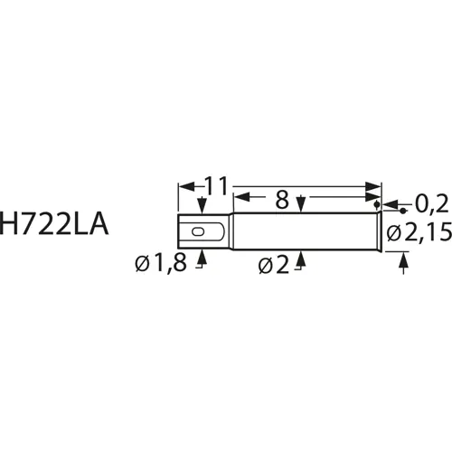 Hülse für Prüfstifte, Lötanschluss H722LA, H722LA Neu Im Sortiment