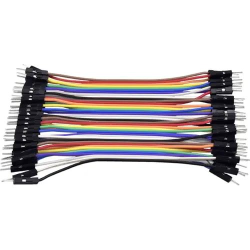 Jetzt Kaufen Multicolored Ribbon, Male to Male, 2.54x100Wire Gauge 24AWG,Quantity 40PCS,Male to Male