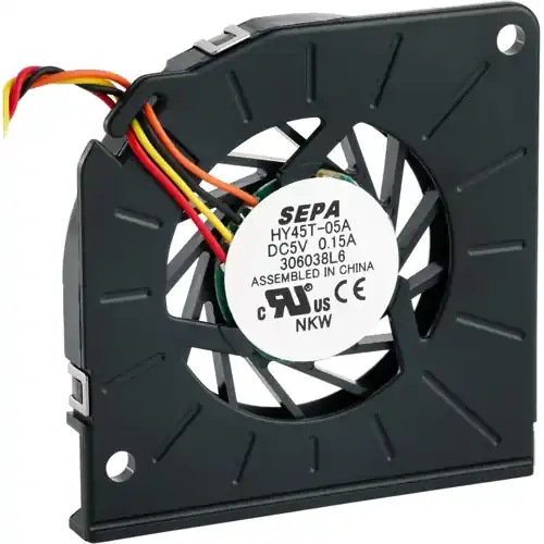 Markenprodukt DC-Radiallüfter, 5 V, 45 x 45 x 5 mm, 2.28 m³/h, 27 dB, Gleitlager, SEPA HY45T05AP