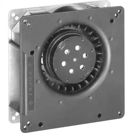 AC-Radiallüfter, 230 V, 135 x 135 x 38 mm, 54 m³/h, 58 dB, Kugellager, ebm-papst RG 90-18/56 Kostenfreie Lieferung