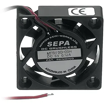 DC-Axiallüfter, 5 V, 40 x 40 x 10 mm, 11 m³/h, 24 dB, Kugellager, SEPA MFB40H05A Nur Für Kurze Zeit