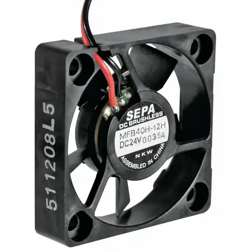 DC-Axiallüfter, 12 V, 40 x 40 x 10 mm, 13.2 m³/h, 32 dB, Kugellager, SEPA MFB40H12H Sofort Bestellen