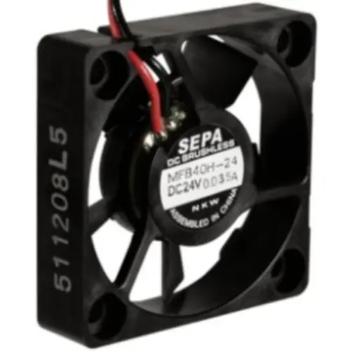 DC-Axiallüfter, 24 V, 40 x 40 x 10 mm, 11.3 m³/h, 24 dB, Kugellager, SEPA MFB40H24 Garantierte Lieferung