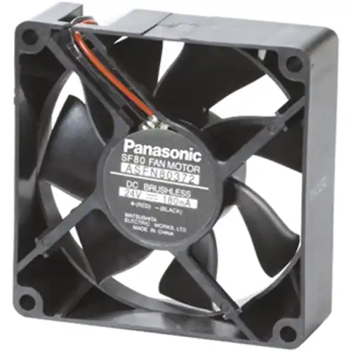 DC-Axiallüfter, 12 V, 80 x 80 x 25 mm, 65 m³/h, 32 dB, Kugellager, Panasonic ASFP 80371 Finale Aktion