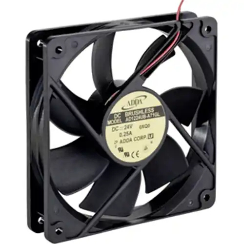 DC-Axiallüfter, 12 V, 120 x 120 x 25 mm, 149.4 m³/h, 39.1 dB, Kugellager, ADDA AD1212HB-A70GL Angebot