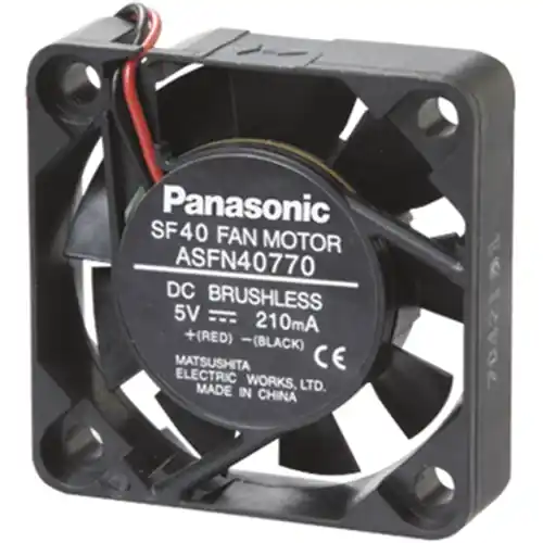 Schnäppchen DC-Axiallüfter, 12 V, 40 x 40 x 10 mm, 6 m³/h, 24.5 dB, Kugellager, Panasonic ASFP44771