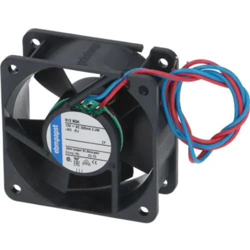 Gratis Versand DC-Axiallüfter, 12 V, 60 x 60 x 25 mm, 46 m³/h, 38 dB, Kugellager, ebm-papst 612 NGH