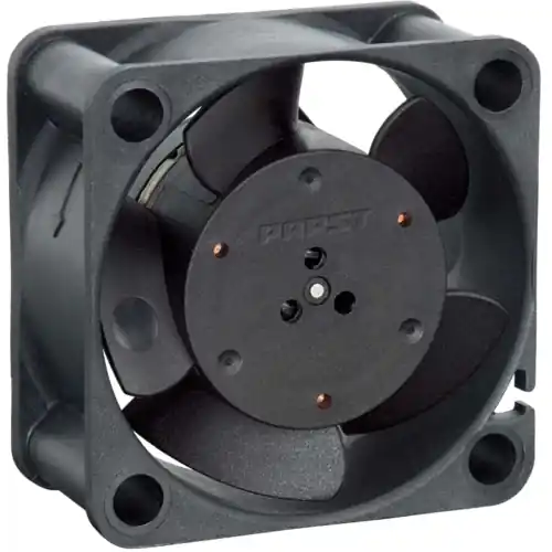 DC-Axiallüfter, 12 V, 40 x 40 x 20 mm, 10 m³/h, 18 dB, Gleitlager, ebm-papst 412/2-036 Highlight