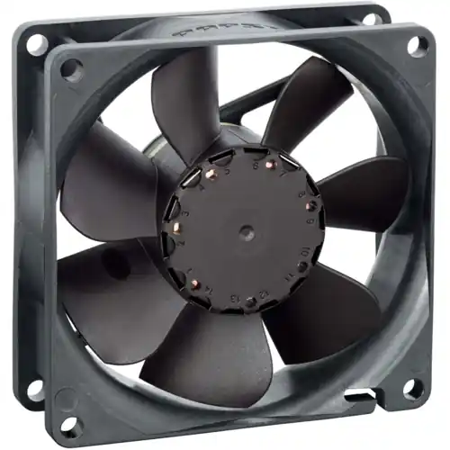 Schnäppchen DC-Axiallüfter, 12 V, 80 x 80 x 25.4 mm, 79 m³/h, 37 dB, Gleitlager, ebm-papst 8412 N/2 GH