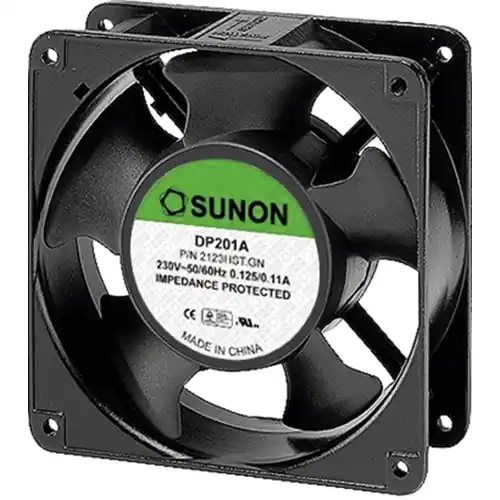 AC-Axiallüfter, 240 V, 120 x 120 x 38 mm, 164.8 m³/h, 45 dB, Kugellager, SUNON DP200A-2123XBL Begrenztes Angebot