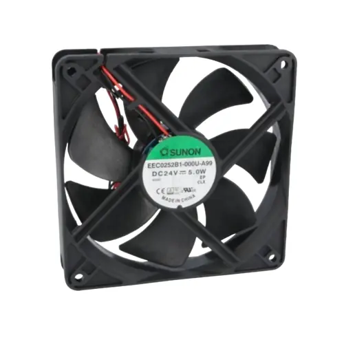 Top-Seller DC-Axiallüfter, 24 V, 120 x 120 x 25 mm, 3 m³/h, 44.5 dB, Kugellager, SUNON EEC0252B1-000U-A99