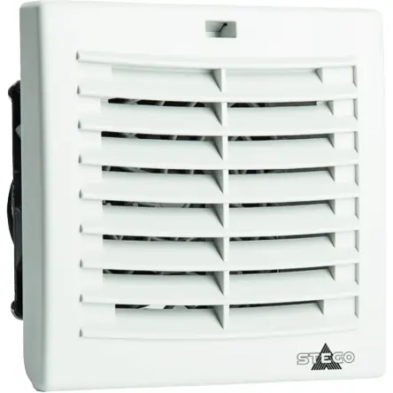 Filterlüfter, 230 V, 120 x 120 x 72 mm, 24 m³/h, 38 dB, Kugellager, STEGO 01880.0-00 Preisknaller