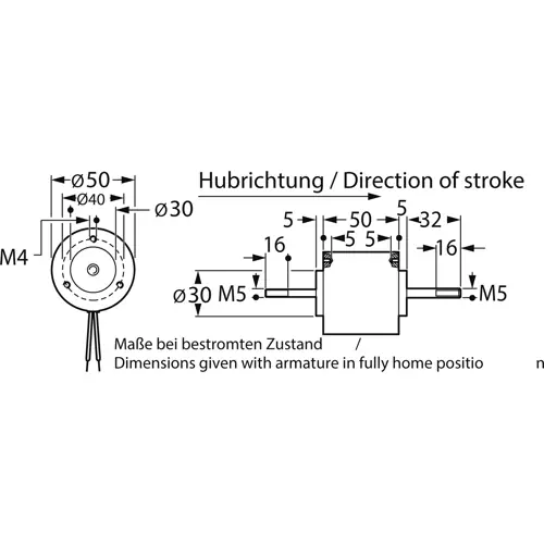 Hubmagnet, RM 050W-OBOO-F-24VDC 100% ED Beliebt