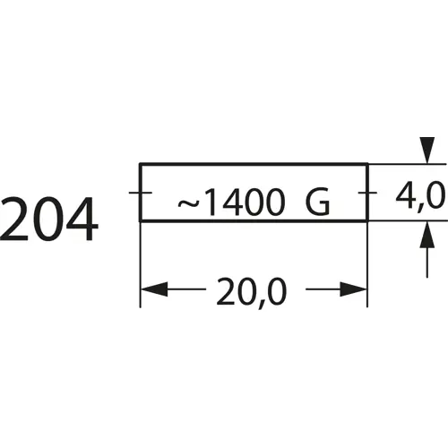 Markenware Magnet, AINiCo, (Ø x H) 4 x 20 mm, 1000402000