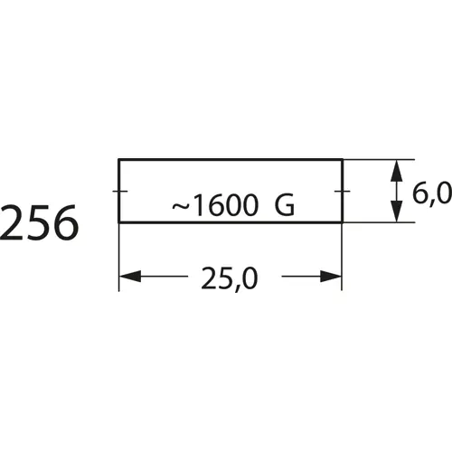 Magnet, AINiCo, (Ø x H) 6 x 25 mm, 1000602500 Preiswert