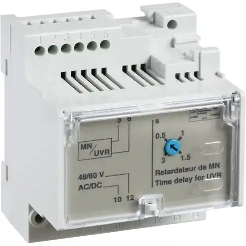 Zeitrelais, 0,5 bis 3 s, ausschaltverzögert, 48-60 V AC/DC, 33680 Sonderangebot