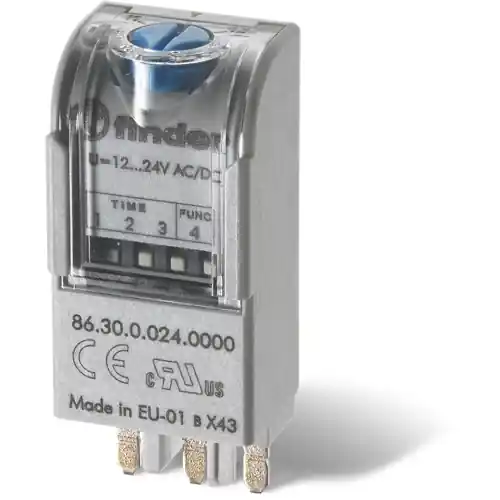Letzte Chance Zeitrelais, 0,05 s bis 100 h, 12-24 V AC/DC, 86.30.0.024.0000T