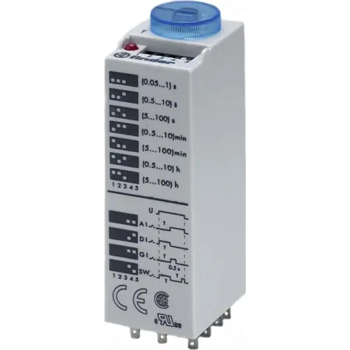 Zeitrelais, 0,05 s bis 100 h, 4 Ablauffunktionen, 3 Wechsler, 250 VAC, 20 A/400 VAC, 85.03.0.125.0000 Günstig