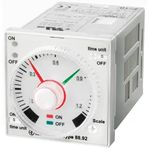 Sichere Zahlung Taktgeber, Aysmmetrischer Blinkgeber (impulsbeginnend), 2 Wechsler, 12-240 V AC/DC, 8 A/250 VAC, 88.92.0.240.0001