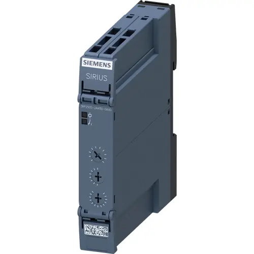 Wochenendangebot Multifunktionsrelais, 0,05 s bis 100 h, 13 Funktionen, 1 Wechsler, 12-240 V AC/DC, 3 A/250 VAC, 3RP2505-2AW30-0AX0