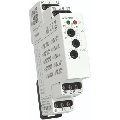 Multifunktionsrelais, 0,1 s bis 10 Tage, 10 Funktionen, 3 Wechsler, 230 VAC, 2000 VA, CRM-93H/230 Wochenendangebot