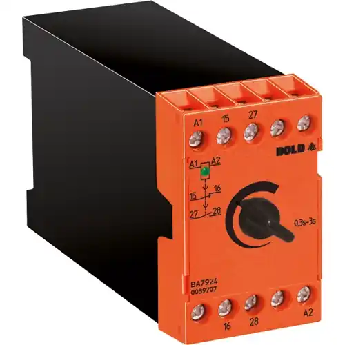 Zeitrelais, 1 bis 10 s, 1 Schließer + 1 Öffner, 24 VDC, 2 A/230 VAC, 0039409 Günstig