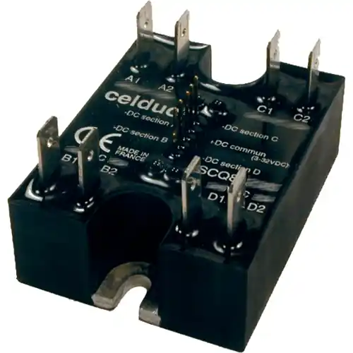 Markenprodukt Halbleiterrelais, 12-280 VAC, nullspannungsschaltend, 12-280 VAC, 25 A, Schraubmontage, SCQ842060