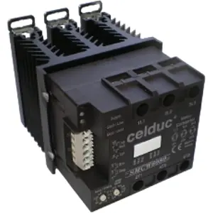 Halbleiterrelais, 10-24 VDC, 200-480 VAC, 60 A, DIN-Schiene, SMCW6080 Markenware