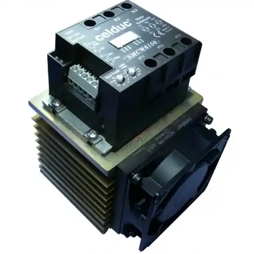 Neue Kollektion Halbleiterrelais, 10-24 VDC, 200-480 VAC, 100 A, DIN-Schiene, SMCW6150