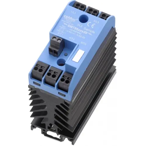 Halbleiterrelais, 24-255VAC/VDC, nullspannungsschaltend, 24-520 VAC, 25 A, DIN-Schiene, SMT8628521 Neu