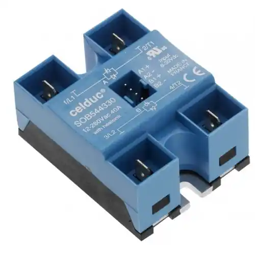 Halbleiterrelais, 10-30 VDC, nullspannungsschaltend, 24-510 VAC, 40 A, Schraubmontage, SOB564330 Expressversand